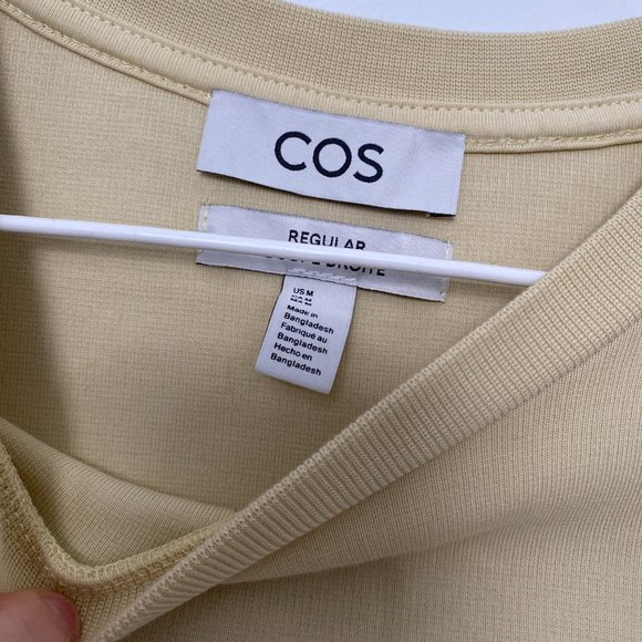 COS light yellow sweatshirt - Picture 3 of 5